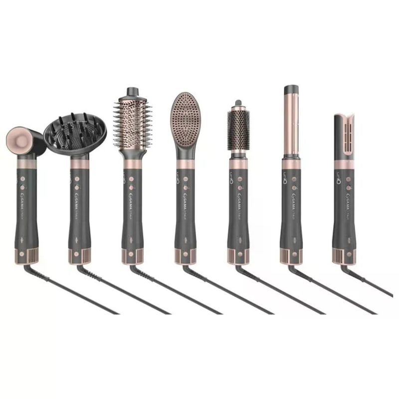 Ga.ma GH0114 UniQ Vibrance Asciugacapelli Multistyler 8 in 1 1500W Tecnologia Tormalina 3 Velocita' 3