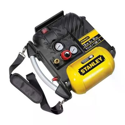 Stanley DN200-10-5 Airboss Compressore Portatile Oilless 5L 10 bar 180 l-min 1100W con Tracolla Stanley DN200-10-5 Airboss Compressore Portatile Oilless 5L 10 bar 180 l-min 1100W con Tracolla