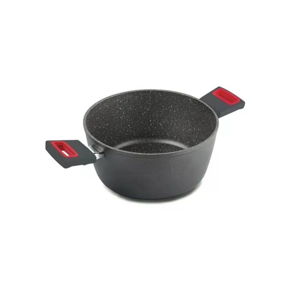 GHIDINI CIPRIANO Ghidini 2254N060 LINEA VIVA Casseruola a 2 Manici con Rivestimento Antiaderente Diametro 24 cm