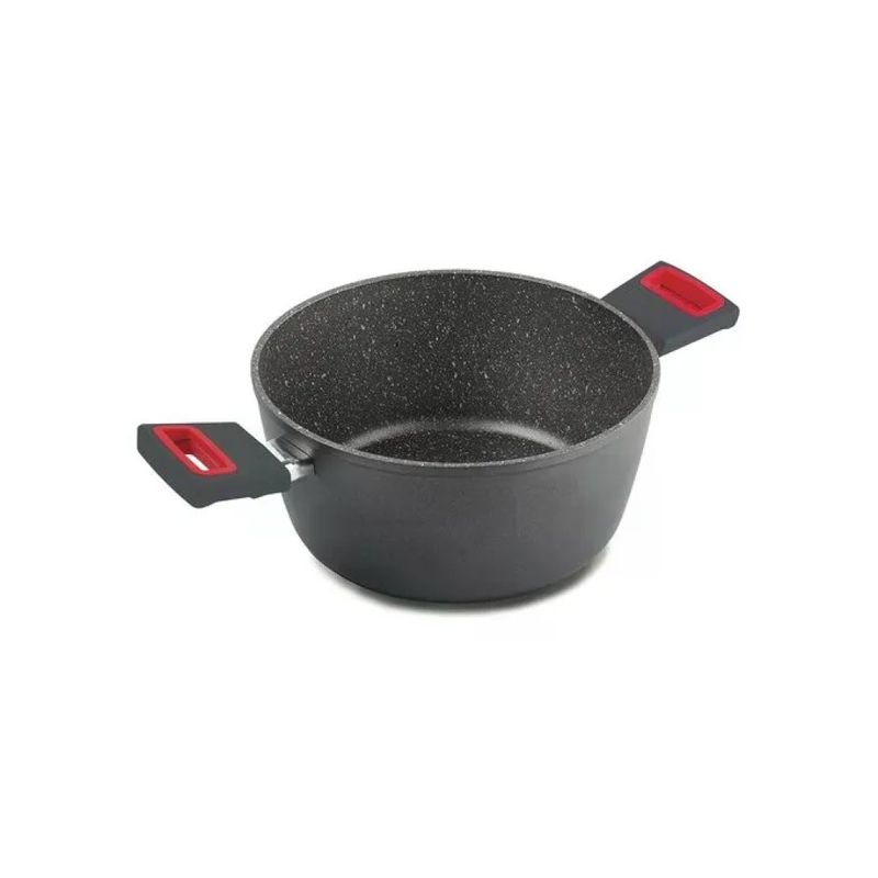 GHIDINI CIPRIANO Ghidini 2254N060 LINEA VIVA Casseruola a 2 Manici con Rivestimento Antiaderente Diametro 24 cm
