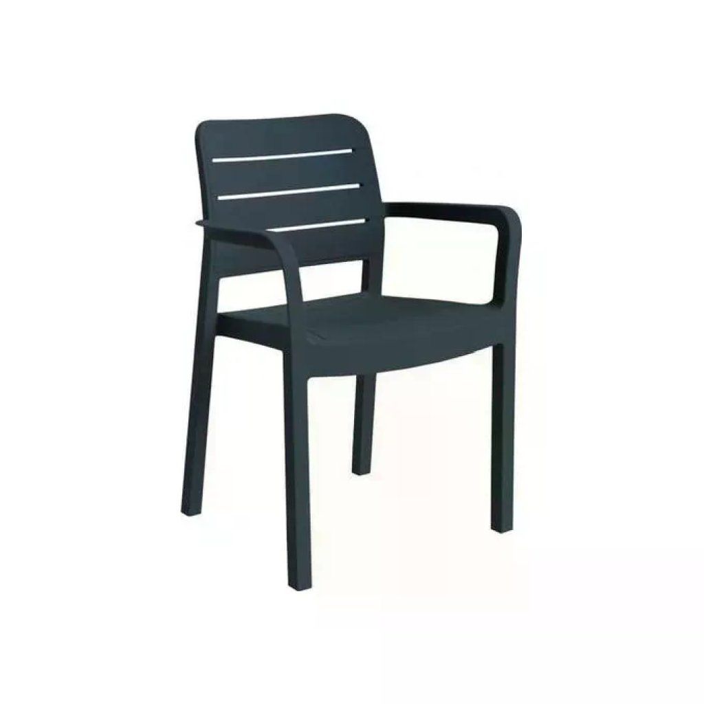 Allibert Tisara – Poltrona da giardino in resina grafite