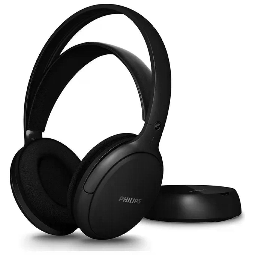 Philips SHC5200M2/12 Cuffie Wireless RF Over-Ear per TV, Nero Philips SHC5200M2/12 Cuffie Wireless RF Over-Ear per TV, Nero