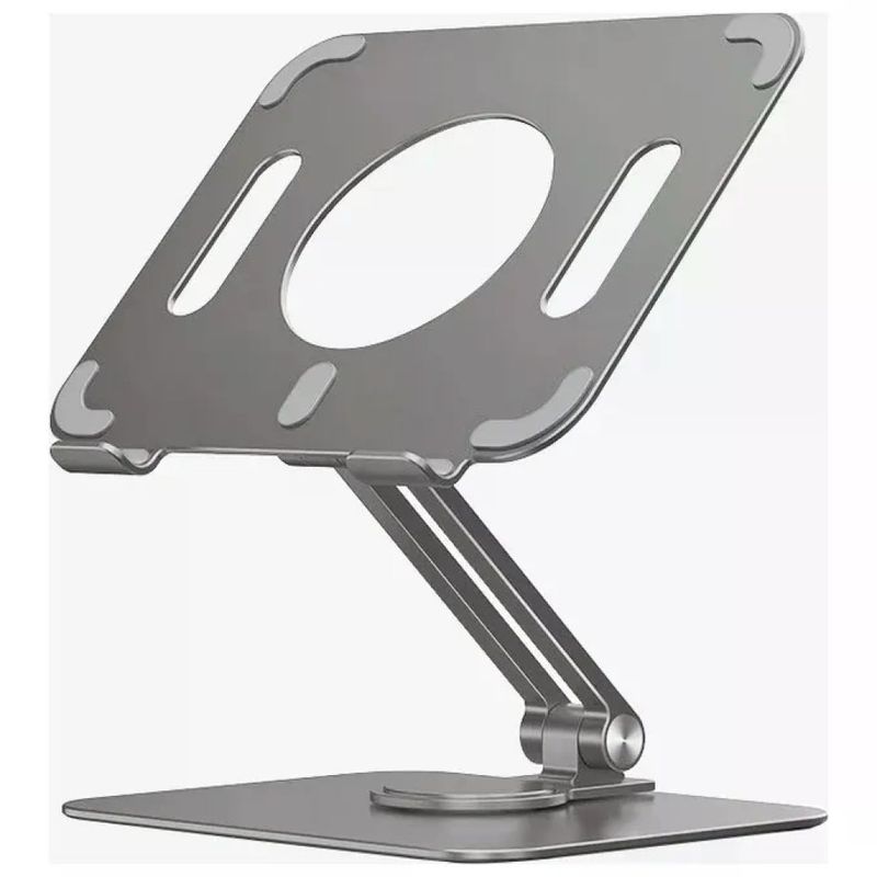 Conceptronic THANA09G Supporto per Tablet Girevole 360° Regolabile in Altezza in Alluminio colore Grigio