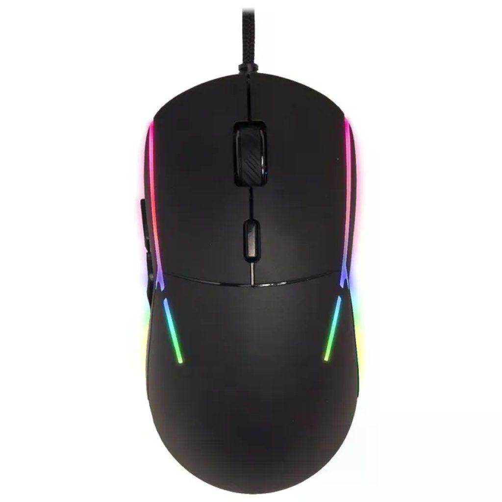Spyco Mouse Gaming Ergonomico Sensore Pixart 3360 12000 DPI 6 Pulsanti Programmabili RGB Dinamico Nero Spyco Mouse Gaming Ergonomico Sensore Pixart 3360 12000 DPI 6 Pulsanti Programmabili RGB Dinamico Nero