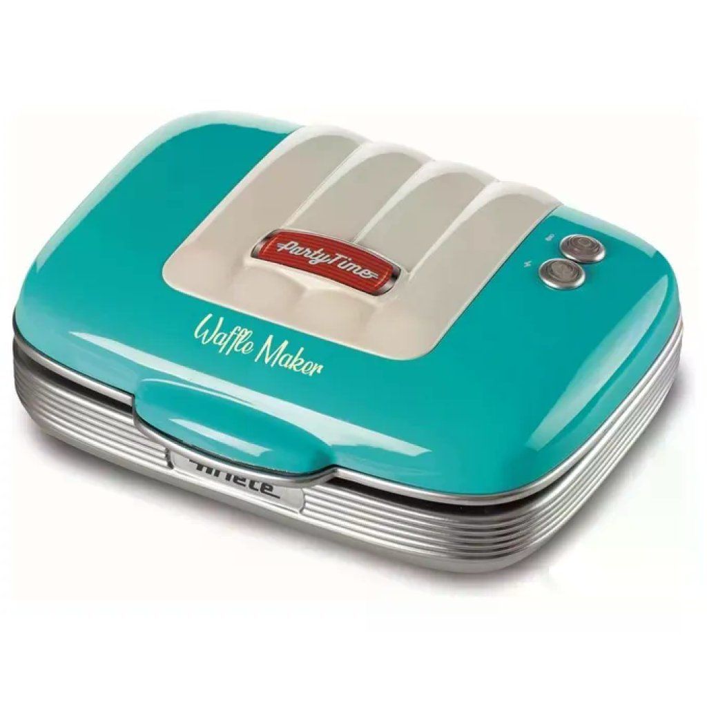 Ariete Party Time Waffle Maker 1973/01 Celeste