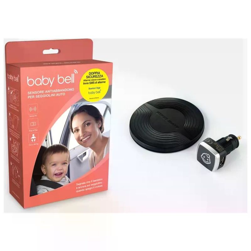 BABY BELL Steelmate 8033055569736 Antiabbandono Bimbi Babybell Sensore per Seggiolino Auto Allarme Acustico