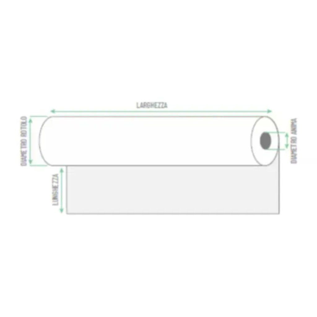Rotolificio Pugliese Cristal – 2 rotoli carta plotter 91,4 cm x 50 m, 80 g/m²