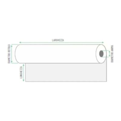 Rotolificio Pugliese Cristal – 2 rotoli carta plotter 91,4 cm x 50 m, 80 g/m²