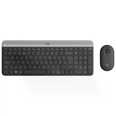 Logitech 920-009196 MK470 Kit Tastiera e Mouse Wireless Full-size QWERTY Italiano 1000 DPI colore Grafite Logitech 920-009196 MK470 Kit Tastiera e Mouse Wireless Full-size QWERTY Italiano 1000 DPI colore Grafite