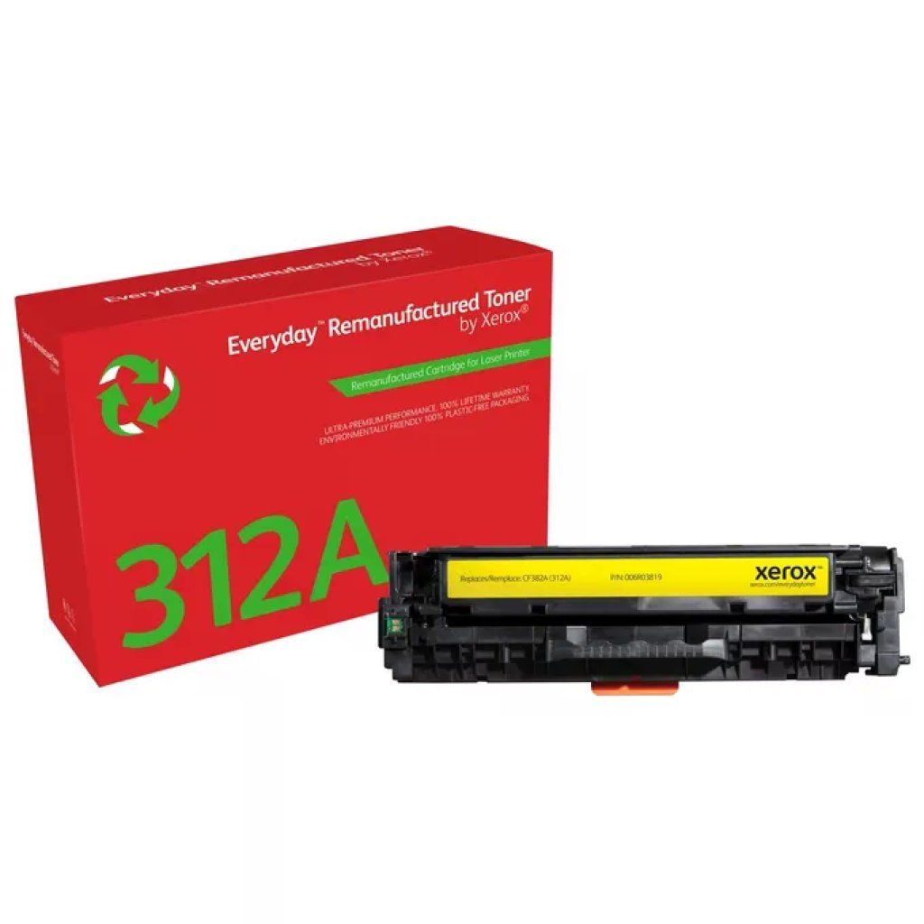 Xerox Everyday Toner Rigenerato Giallo CF382A, Compatibile HP 312A, 2700 Pagine Xerox Everyday Toner Rigenerato Giallo CF382A, Compatibile HP 312A, 2700 Pagine