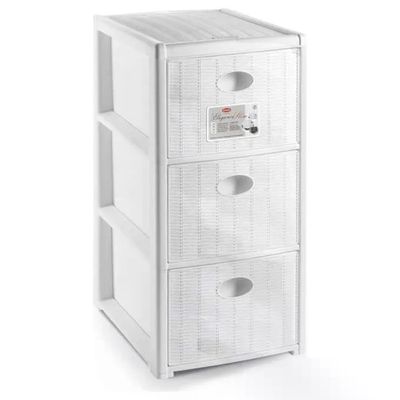 Stefanplast Elegance Slim – Cassettiera bianca a 3 cassetti