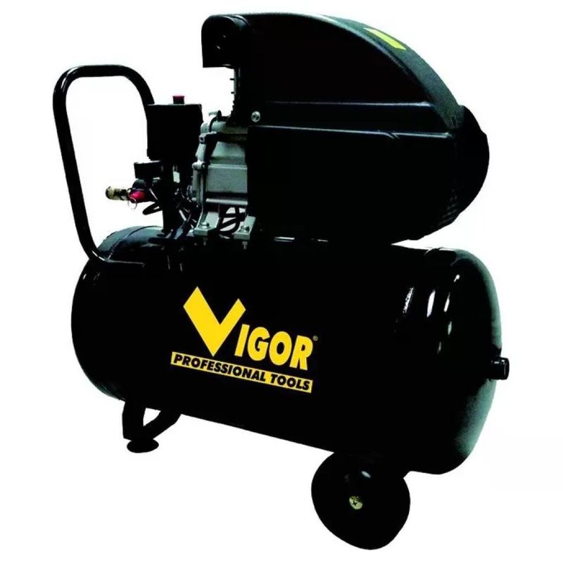 VIGOR-BLINKY Compressore Vigor VCA-50L 50 L, 2 HP, 230 V con Ruote VIGOR-BLINKY Compressore Vigor VCA-50L 50 L, 2 HP, 230 V con Ruote