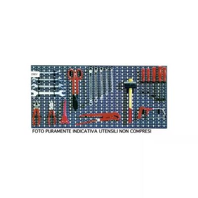Bizzotto Pannello Portautensili Preforato Blu 98 × 48 cm
