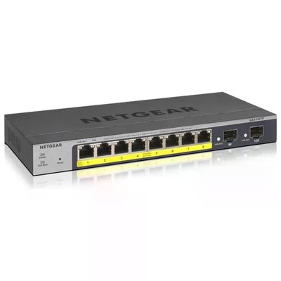 NETGEAR GS110TP-300EUS GS110TP Switch Gestito 8 Porte Gigabit Ethernet PoE+ 2 Porte SFP 20 Gbit