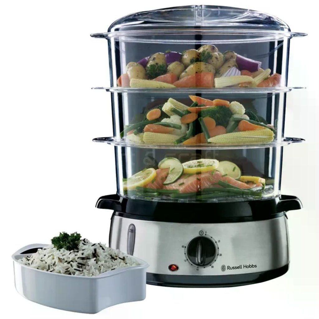 Russell Hobbs 19270-56 Vaporiera elettrica 9 L, 800 W, 3 cestelli Russell Hobbs 19270-56 Vaporiera elettrica 9 L, 800 W, 3 cestelli