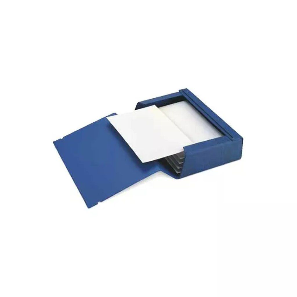 Sei Rota Scatola Archivio Blu con Elastico, Dorso 8 cm Sei Rota Scatola Archivio Blu con Elastico, Dorso 8 cm