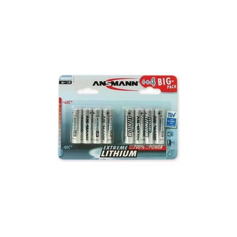 Ansmann Extreme Aa Lithium Box 8x Ansmann Extreme Aa Lithium Box 8x