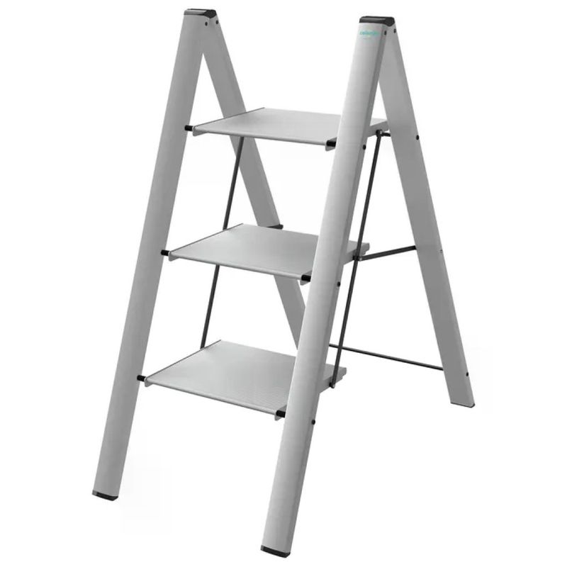 Colombo New Scal G300A03W Leonardo 3 Sgabello Scala Pieghevole Alluminio 3 Gradini Portata 150 Kg colore Colombo New Scal G300A03W Leonardo 3 Sgabello Scala Pieghevole Alluminio 3 Gradini Portata 150 Kg colore