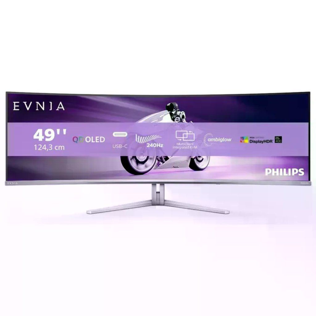 Philips 49M2C8900-00 Evnia 8000 Monitor Gaming Curvo 49'' QD-OLED Dual QHD 5120x1440 240Hz 0 Philips 49M2C8900-00 Evnia 8000 Monitor Gaming Curvo 49'' QD-OLED Dual QHD 5120x1440 240Hz 0