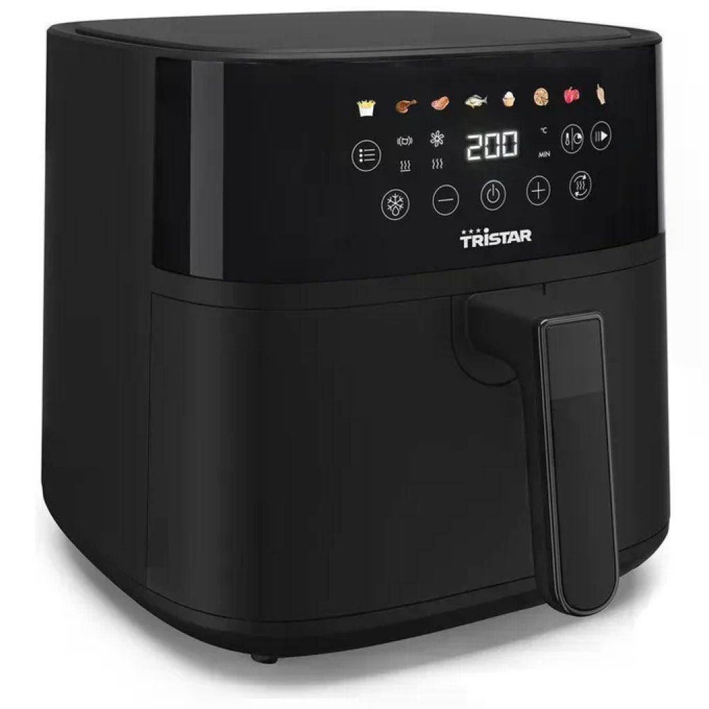 Tristar FR-9060 Friggitrice ad aria 6 L 1700 W 8 programmi display LED touchscreen colore Nero Tristar FR-9060 Friggitrice ad aria 6 L 1700 W 8 programmi display LED touchscreen colore Nero