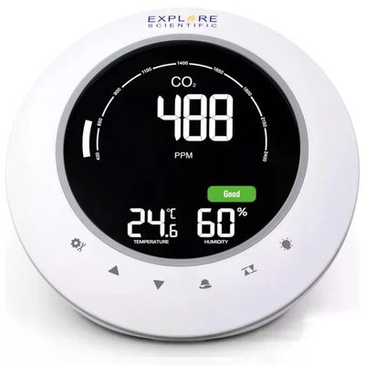 Explore Scientific WSH2001 Misuratore Qualita' dell'Aria CO2 Temperatura Umidita' Display Retroilluminato colore Explore Scientific WSH2001 Misuratore Qualita' dell'Aria CO2 Temperatura Umidita' Display Retroilluminato colore