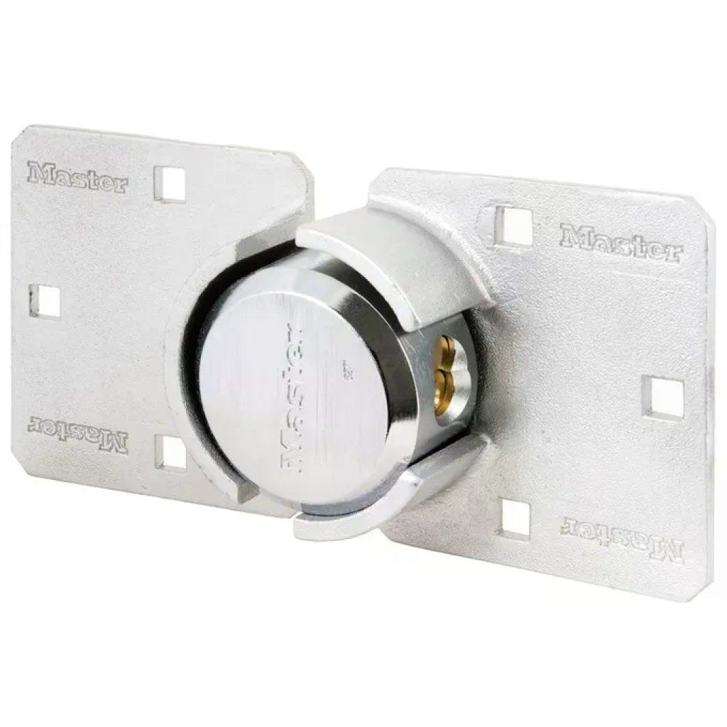 MASTERLOCK Master Lock 736EURD Kit Lucchetto e Portalucchetto in Acciaio Temprato con Ansa Nascosta Cilindro