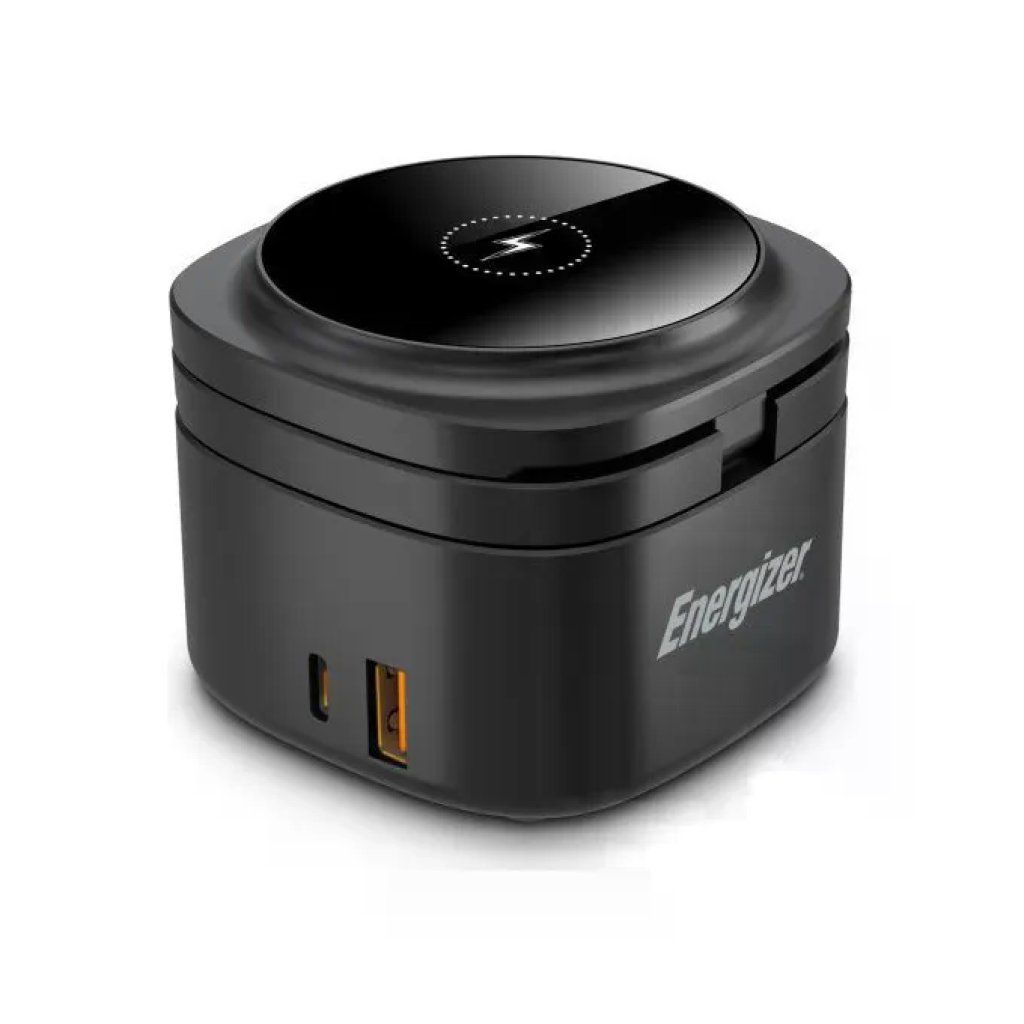 Energizer WCP311 Caricabatterie Wireless 4 in 1 MagSafe Ricarica Rapida 65W USB-C 15W Wireless colore Nero
