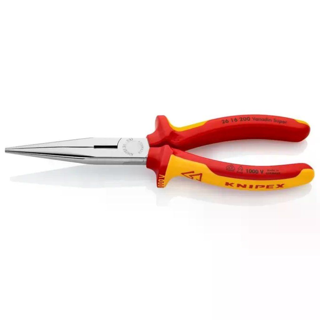 KNIPEX 26 16 200 Pinza a becchi semitondi VDE 1000 V, 200 mm
