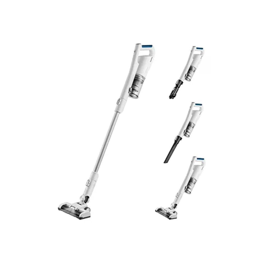 Midea MCS2021WB Scopa Elettrica Cordless 150 W, Autonomia Fino a 45 Minuti, 2 in 1 con Accessori
