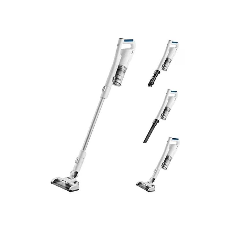 Midea MCS2021WB Scopa Elettrica Cordless 150 W, Autonomia Fino a 45 Minuti, 2 in 1 con Accessori