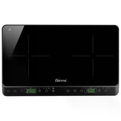Girmi PI5100 Fornello a Induzione Doppio 3500W 2 zone temperatura 60°C 240°C timer 180 min display Girmi PI5100 Fornello a Induzione Doppio 3500W 2 zone temperatura 60°C 240°C timer 180 min display