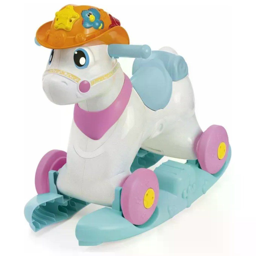 Chicco 00011314100680 Miss Baby Rodeo e Friends Cavalcabile Dondolo Interattivo Bilingue 1