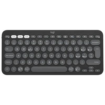 Logitech Pebble Keys 2 K380s Tastiera Bluetooth QWERTY Italiana Grafite Logitech Pebble Keys 2 K380s Tastiera Bluetooth QWERTY Italiana Grafite