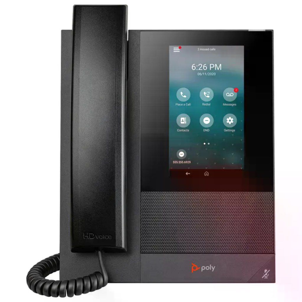 POLY Hp Poly 849A1AA#AC3 Telefono Multimediale Aziendale Ccx 400 Open Sip Poe Nero