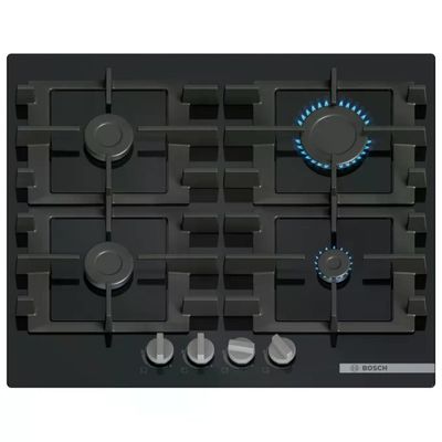 Bosch PNP6B6K40 Serie 4 Piano cottura a gas 60 cm 4 fuochi vetro temperato griglie ghisa accensione Bosch PNP6B6K40 Serie 4 Piano cottura a gas 60 cm 4 fuochi vetro temperato griglie ghisa accensione