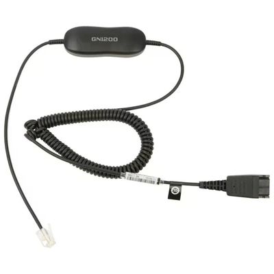 Jabra 88011-99 GN1200 Cavo Spiralato 2 m con Connettori QD e RJ-10 colore Nero Jabra 88011-99 GN1200 Cavo Spiralato 2 m con Connettori QD e RJ-10 colore Nero