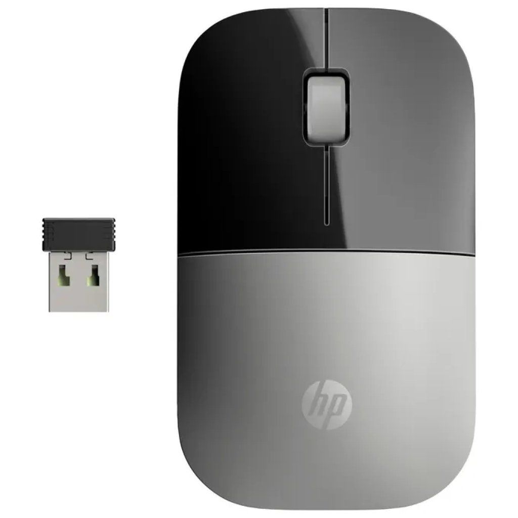 HP Z3700 Mouse Wireless Ottico 1200 DPI Argento