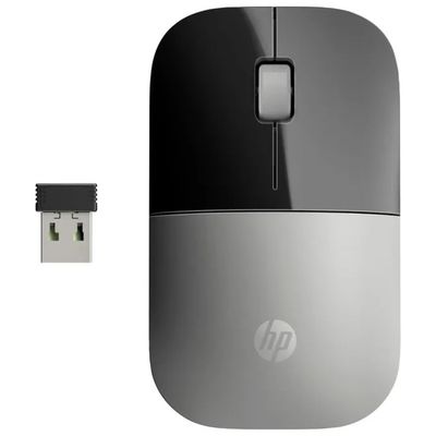 HP Z3700 Mouse Wireless Ottico 1200 DPI Argento e Nero HP Z3700 Mouse Wireless Ottico 1200 DPI Argento e Nero