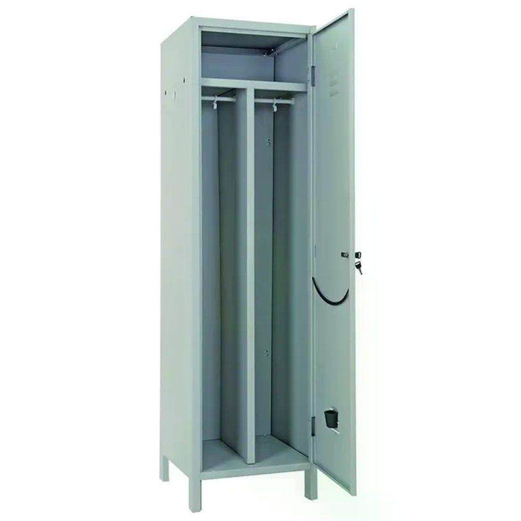 Prometal Armadio Spogliatoio Sporco-Pulito Prometal, 1 Posto, Grigio, 179,5 x 50 x 50 cm