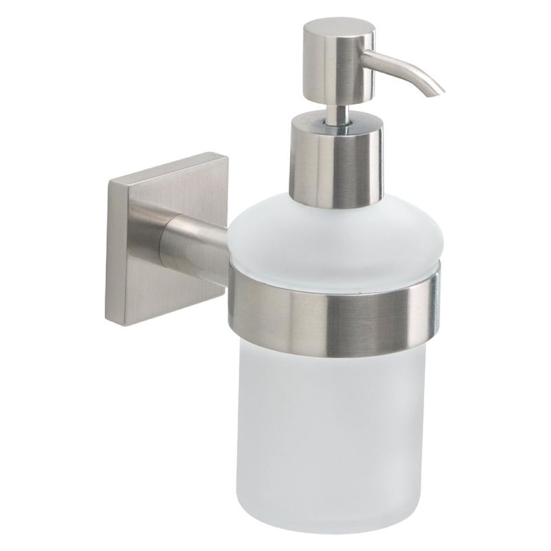 Gedy Fuji Dispenser Sapone da Parete in Acciaio Inox Silver Spazzolato