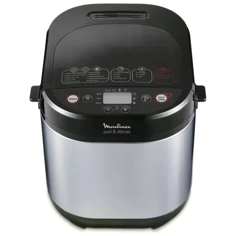 Moulinex OW240E30 Pain Delices Macchina del Pane 1 Kg 650W 20 Programmi Funzione Yogurt colore Nero
