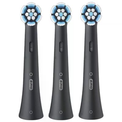 Oral-B iO Gentle Care Testine di Ricambio Nere, 3 Pezzi Oral-B iO Gentle Care Testine di Ricambio Nere, 3 Pezzi