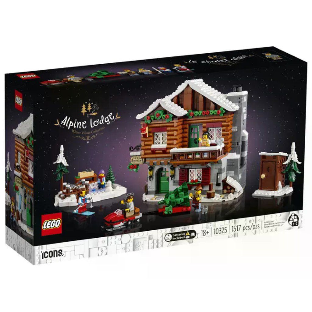 LEGO Icons Chalet Alpino 10325 – Set da costruzione per adulti, 1517 pezzi LEGO Icons Chalet Alpino 10325 – Set da costruzione per adulti, 1517 pezzi