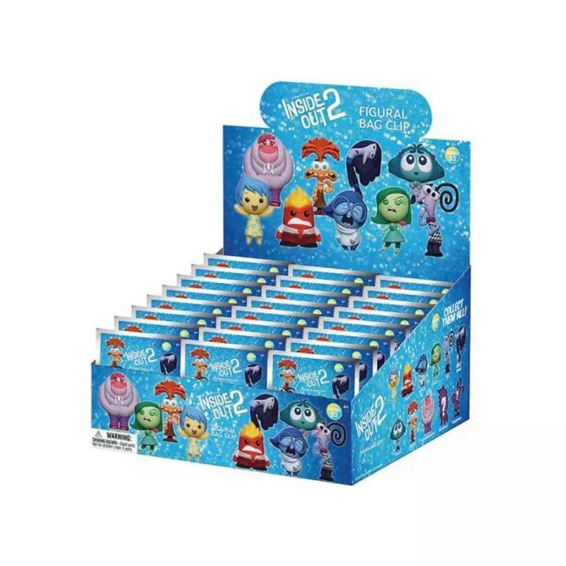Disney Portachiavi Clip Inside Out Serie 2 Display 24 Pezzi