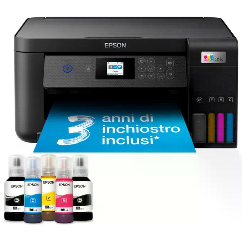 Epson ET-3950 EcoTank Stampante Multifunzione Inkjet A4 3 in 1 35 ppm 4800x1200 DPI Fronte Retro Wi