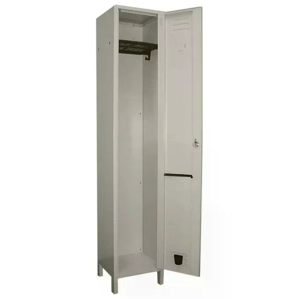 PROMETAL Armadio Spogliatoio in Acciaio Grigio con 1 Anta, 36 × 35 × 180 cm