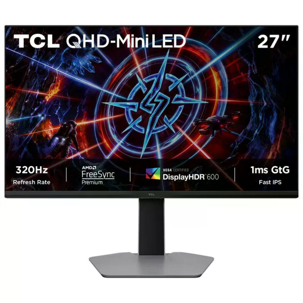 TCL 27P2A PRO P2 Monitor PC 27'' 2K Mini LED IPS 320 Hz 1 ms Grigio
