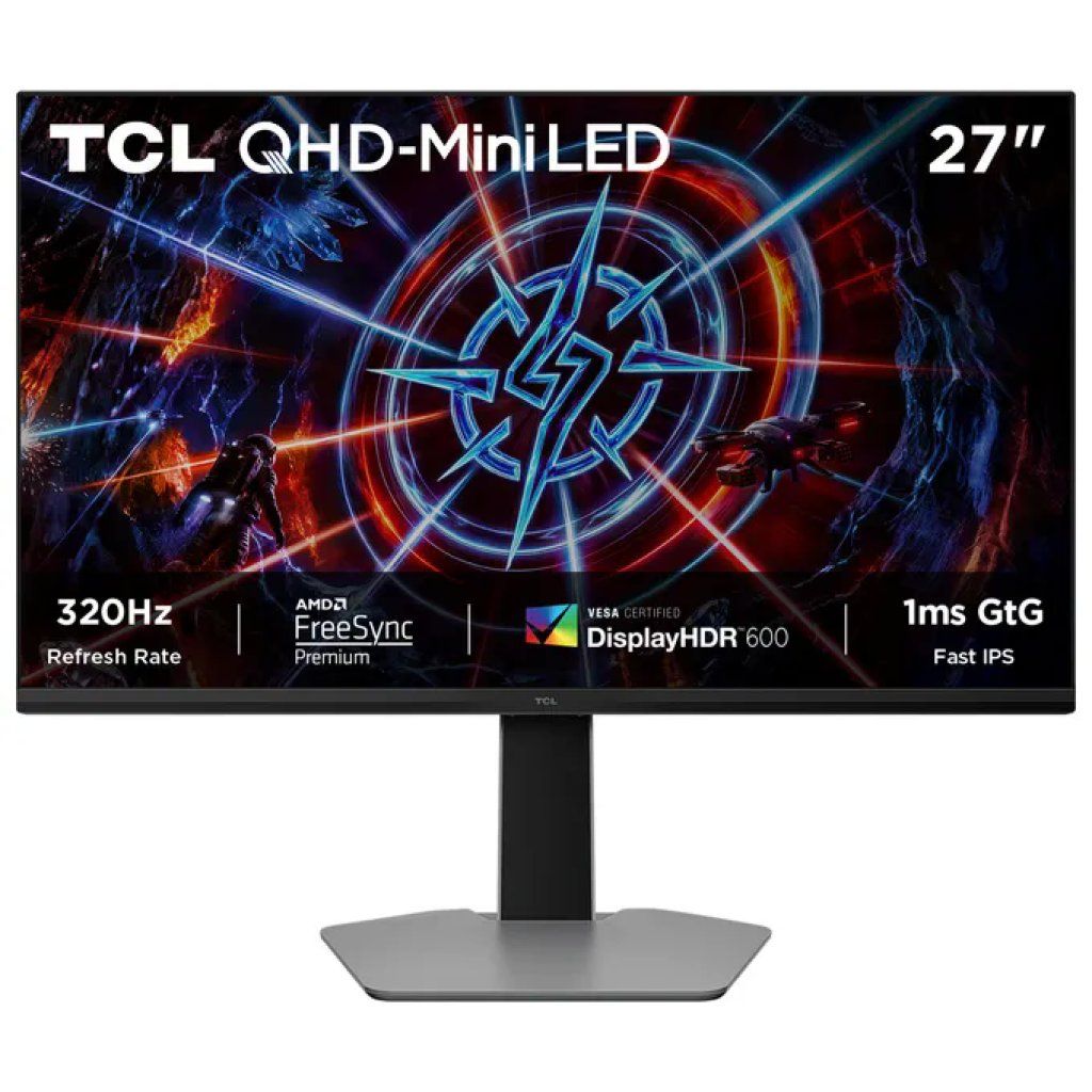TCL 27P2A PRO P2 Monitor PC 27'' 2K Mini LED IPS 320 Hz 1 ms Grigio TCL 27P2A PRO P2 Monitor PC 27'' 2K Mini LED IPS 320 Hz 1 ms Grigio