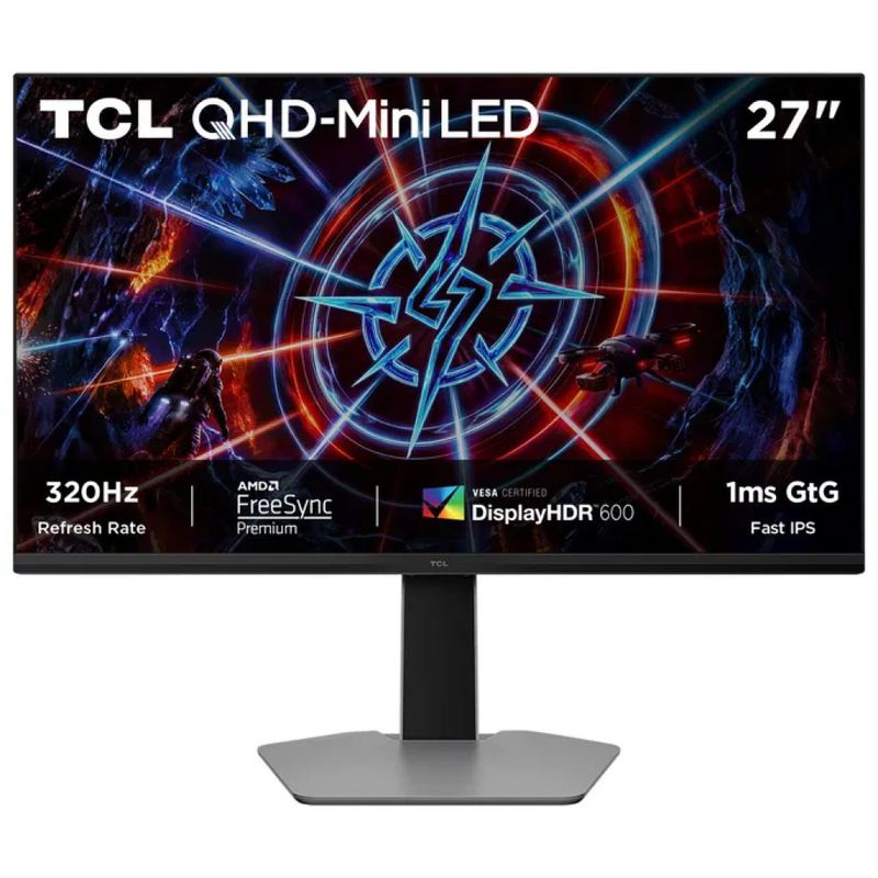 TCL 27P2A PRO P2 Monitor PC 27'' 2K Mini LED IPS 320 Hz 1 ms Grigio