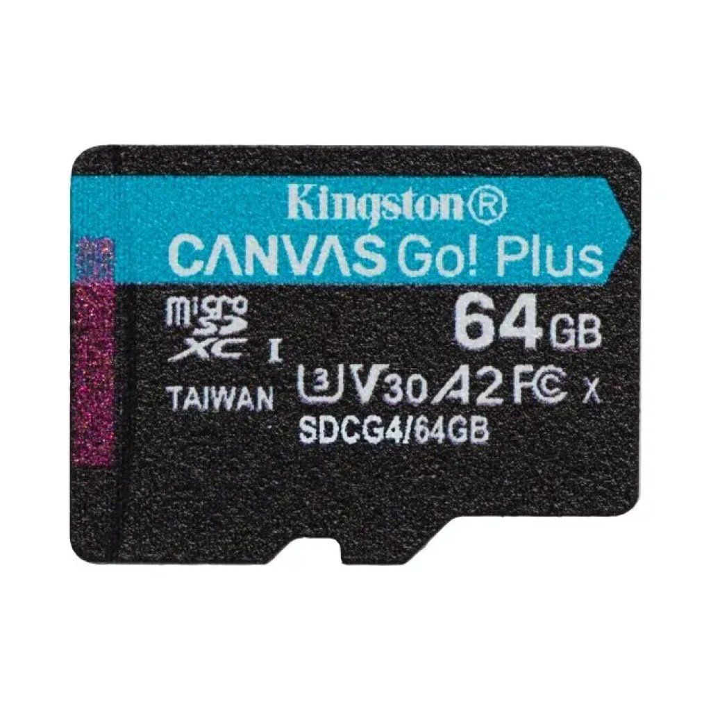Kingston Canvas Go! Plus microSDXC 64GB – fino a 200 MB/s